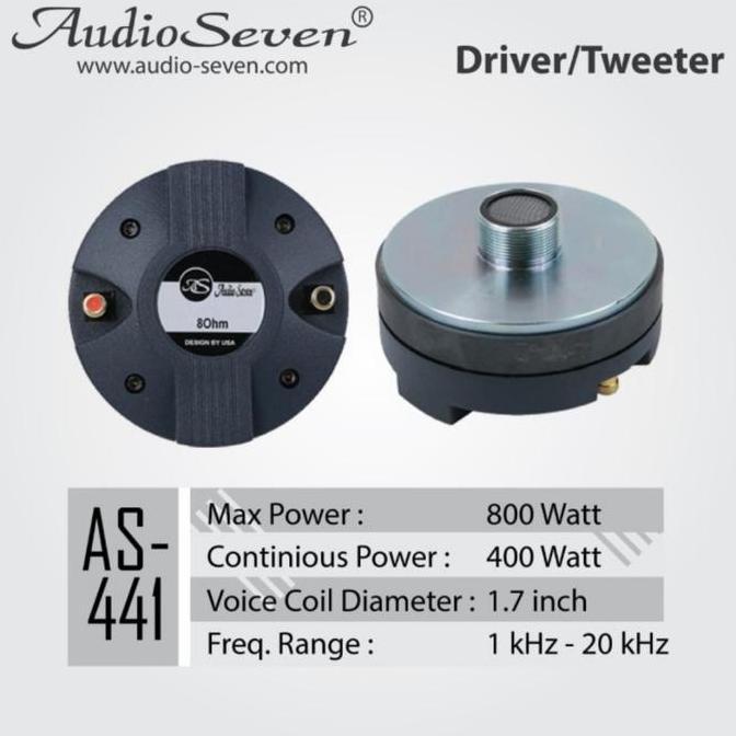 Driver Tweeter Audio Seven As 441 Original