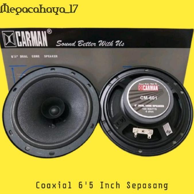 Speaker Pintu Mobil 6,5 Inch Original Carman Speker Coaxial 6 Inch 2 Way