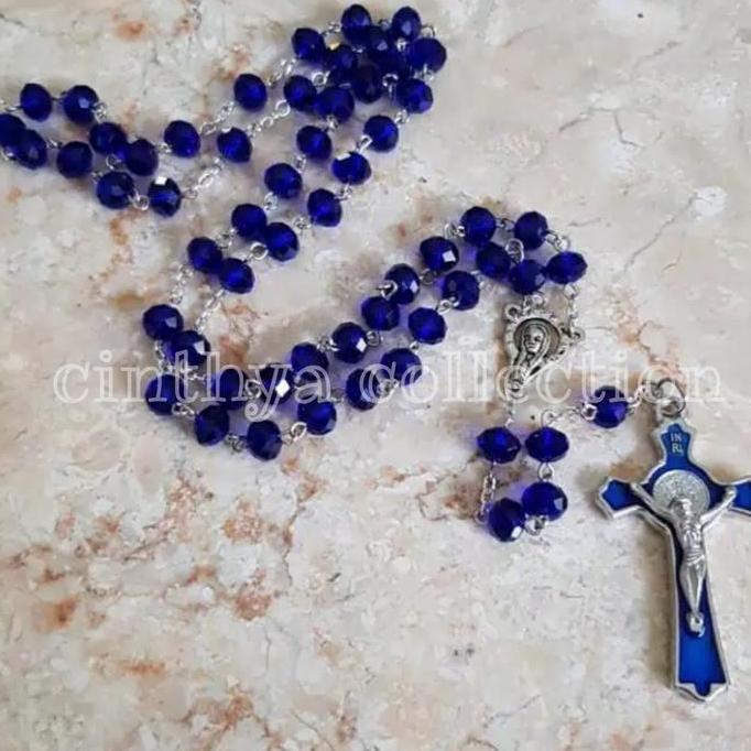 TERBARU ROSARIO KRISTAL BIRU NAVY