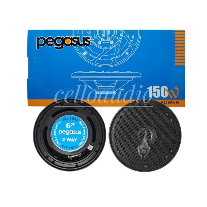 Speaker Coaxial 3 Way 6 Inch Pegasus Pg-1686 Pintu Mobil Pg 1686