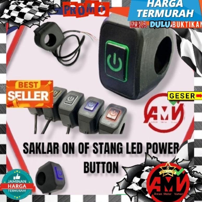 Terlaris Tombol saklar motor / Tombol saklar ON OF STATER LAMPU / tombol saklar motor / tombol switc
