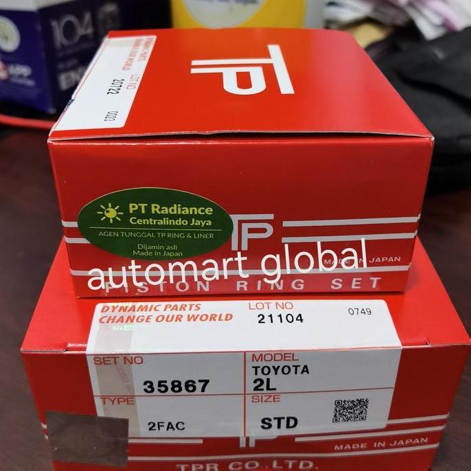 KASDIUM ring piston kijang diesel 2L 7k diesel TP japan