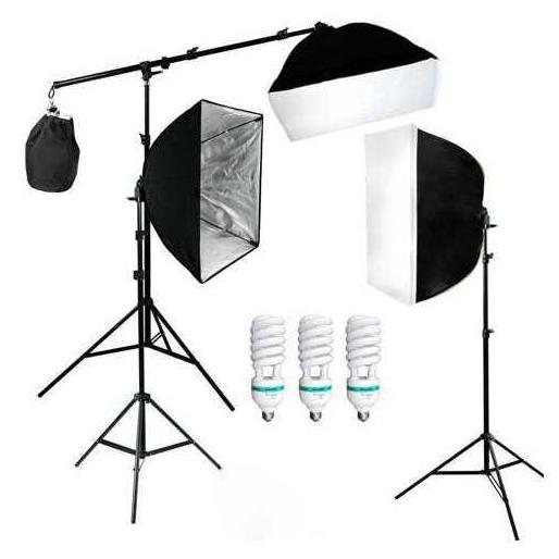 KASDIUM SET PERLENGKAPAN FOTO VIDEO STUDIO PAKET LAMPU LIGHTING SOFTBOX STUDIO