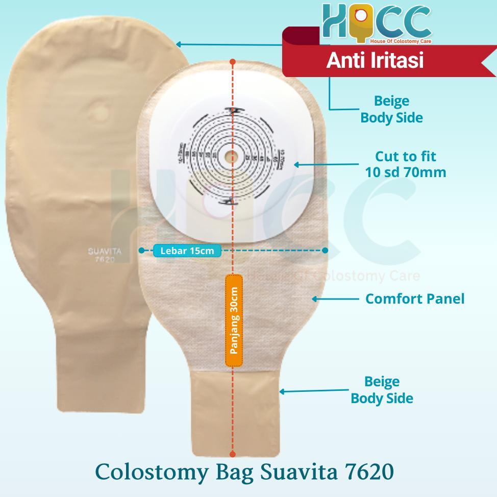 Colostomy bag Dewasa Suavita Opak 7620| Kantong Kolostomi  Suavita 7620 Opak Coklat Hollister terlar