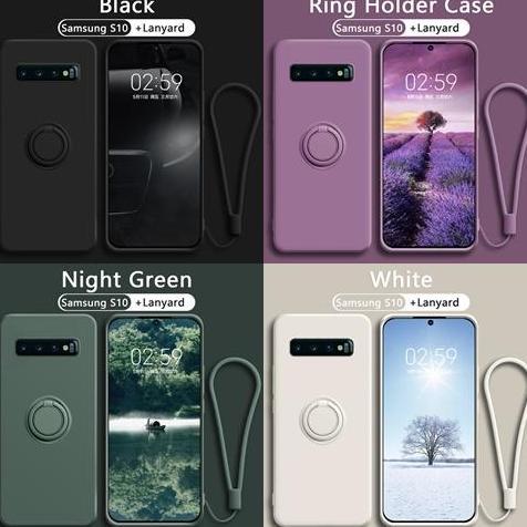 Ready case  untuk Samsung S10 / S10 PLUS Case Candy Ring Stand Bracket Holder free TALI