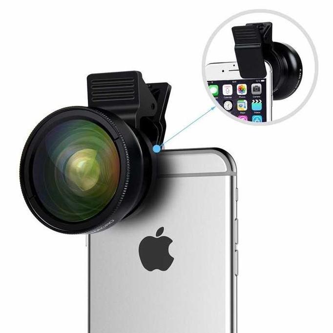 KASDIUM Lensa HP Super Wide Angle + Macro Universal Lensa HP Macro Wide