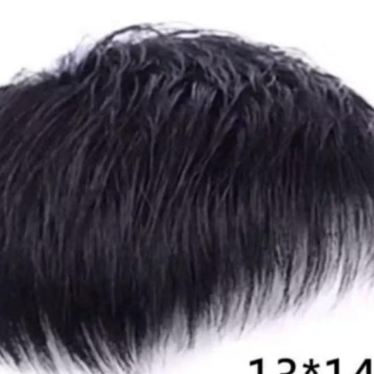 Hairclip Pria Wig Pria Rambut Asli Rambut Palsu Pria Botak Rambut Simulasi