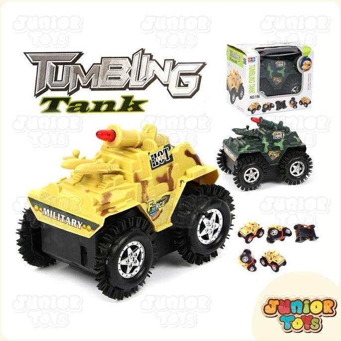 Mainan Mobil Jeep Tumbling Tank Jungkir Balik Bolak Balik Mainan Anak Mobil Tumbling Baterai