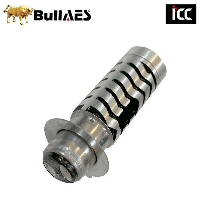 Lampu Motor LED H6 Laser Devil Eye Biru Stroom Merk BULLAES