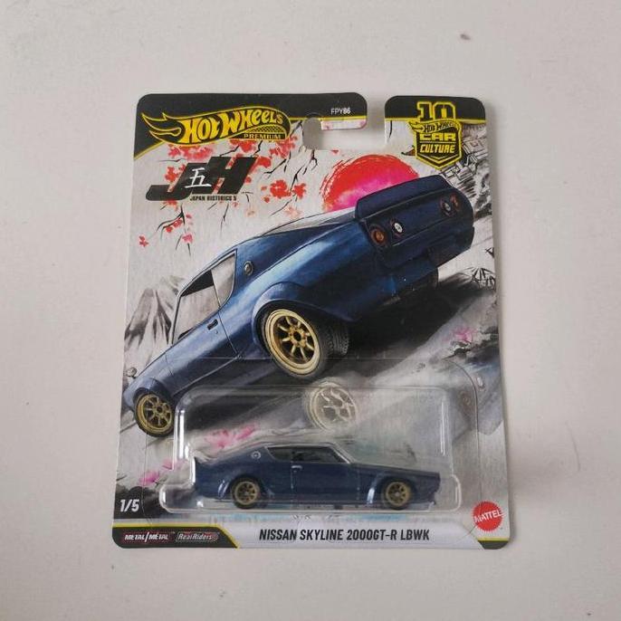Hot Wheels Premium Nissan Skyline 2000Gt-R LBWK Japan Historic 5