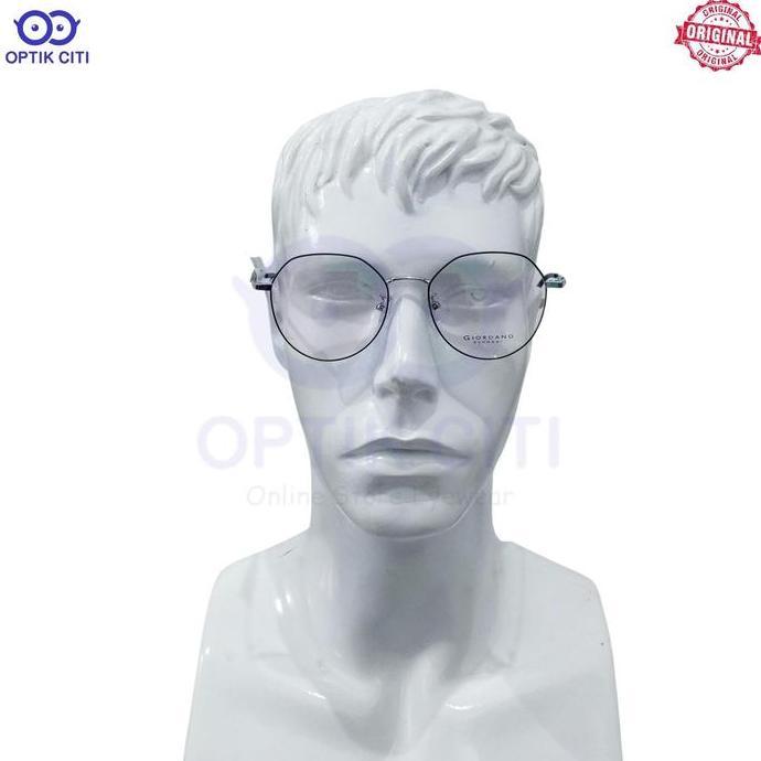 New  Frame Kacamata Pria Wanita Bulat Giordano GA 02831 Ringan Original