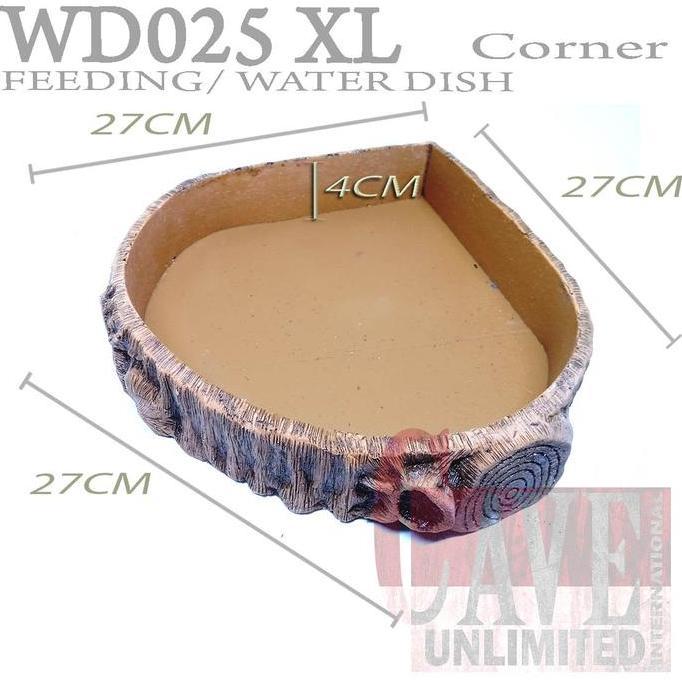 Ready BIG SIZE FEEDING WATER DISH WATERDISH TEMPAT MAKAN MINUM REPTILE KURA-KURA DARAT TORTOISE SULK