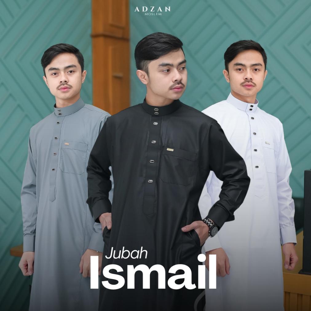 Premium Adzan Moslem - Jubah Gamis Thobe Slimfit Pria Ismail Warna Biru Langit