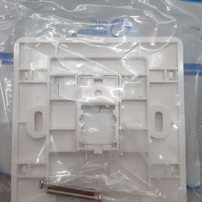 Ready  DTC Faceplate 1 Hole / Frame Data RJ45 1 Lubang