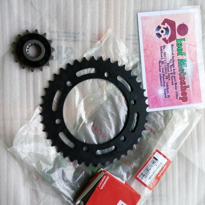 Gear Set Depan Belakang CBR 250R - Sprocket CBR 250RR - Gir Depan Gir Belakang CBR 250RR Original