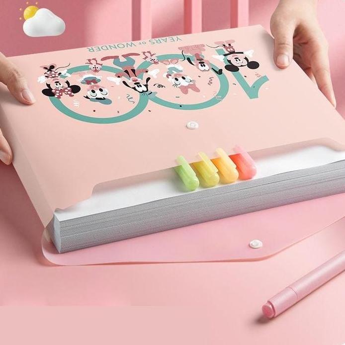 5pcs Map file Kartun folio Map dokumen Tempat penyimpanan file dokumen organizer Map file murah