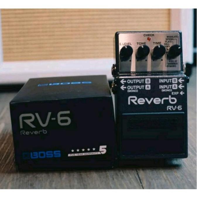 Pedal Efek Boss RV6 Digital Synth Processor Guitar Effects Pedal Rv-6  Digital Reverb