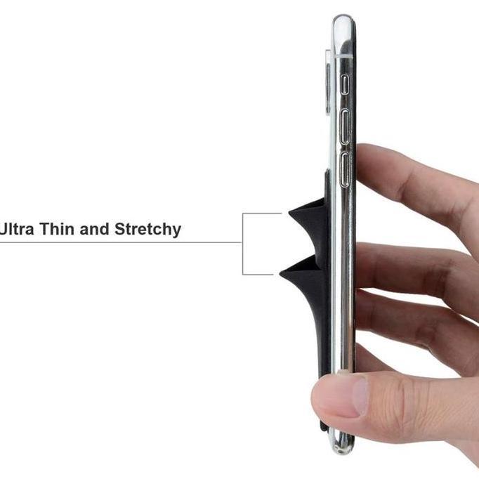 DERAL Phone Holder Hp Dompet 3in1 Sticky Card Holder Phone Stand