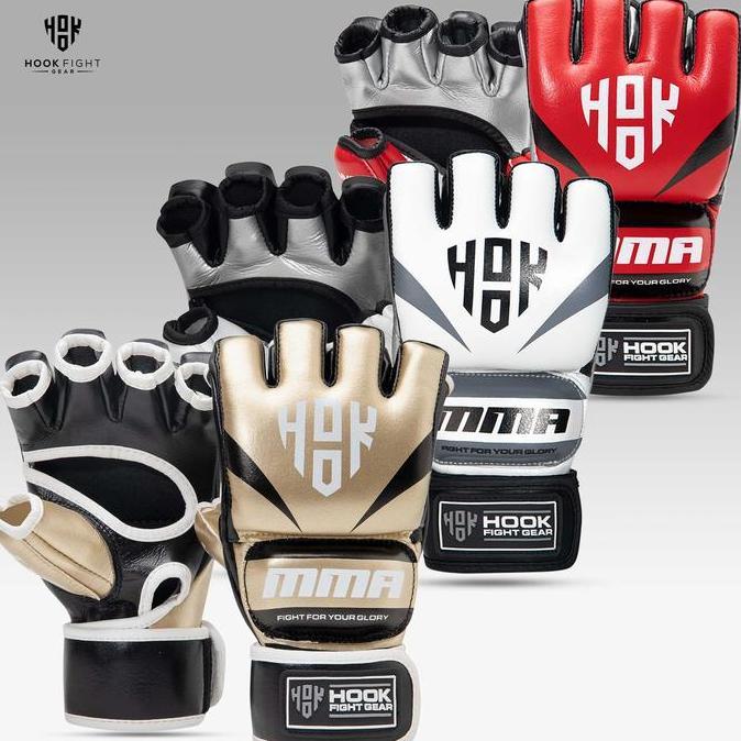 Sarung Tinju MMA Gloves Hook Impact Gold UFC Glove, Gloves MMA