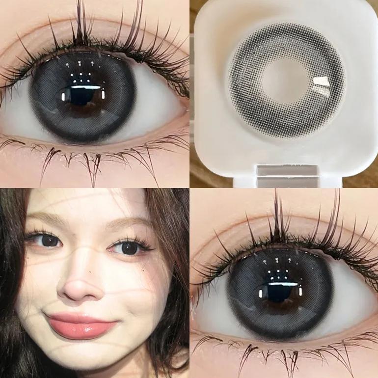 KUALITAS SUPER Sepasang lensa kontak berwarnaDiameter 14-14,5 MM softlens livingsoftlens biru soflen