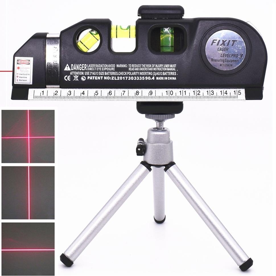 Gratong Fixit Level Penggaris Laser Waterpass Meteran Laser  Meteran Laser Alat Pengukur Kemiringan 