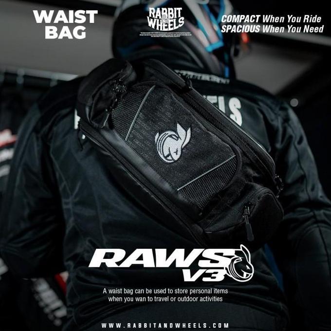 RABBIT AND WHEELS RAWS V2 Waist Bag - Tas Pinggang RNW Raws/V2