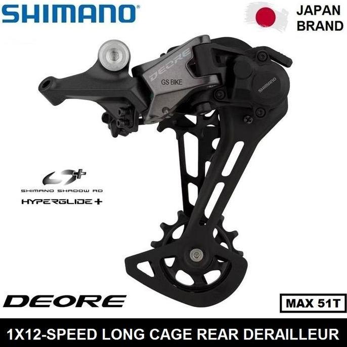 Ready SHIMANO DEORE RD-M6100-SGS 1x12-Speed 51T Long Cage Rear Derailleur Sepeda MTB