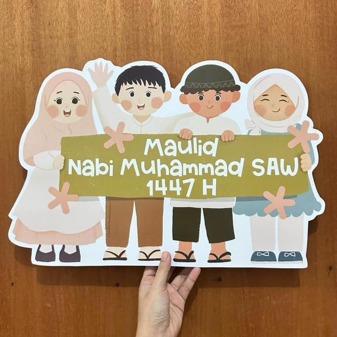 Ready !!! BOARD STEROFOAM MAULID NABI MUHAMMAD DEKORASI PAWAI DAN BACKDROP PHOTOBOOTH