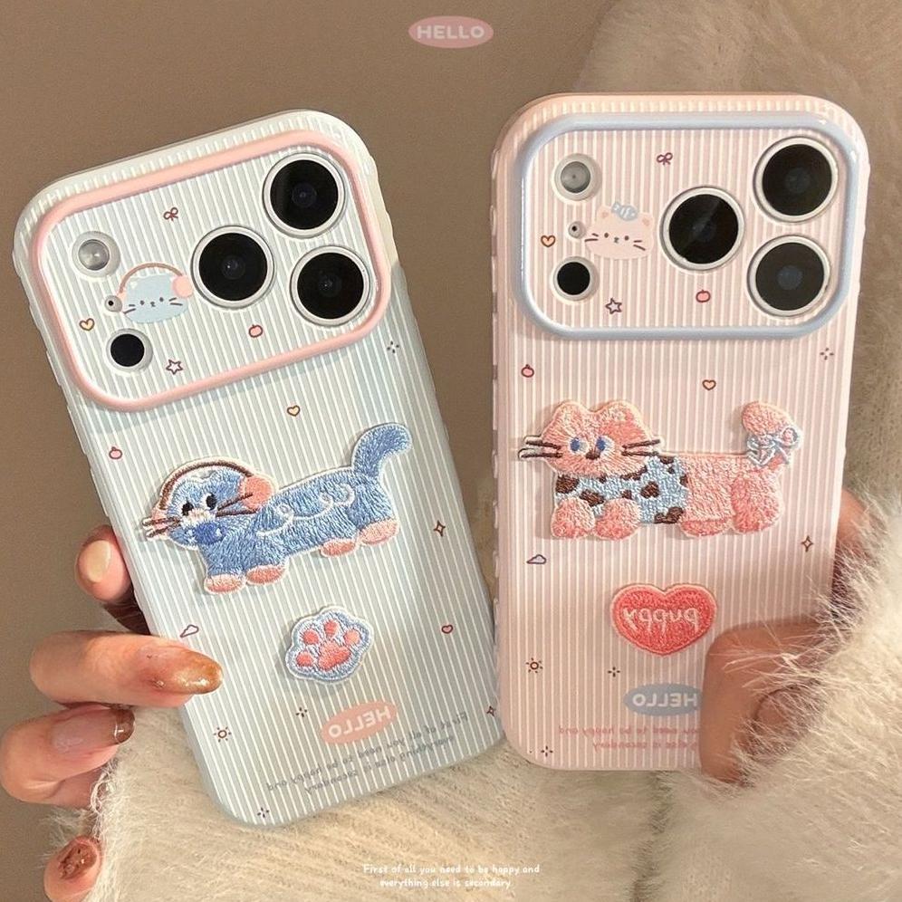 CUCI GUDANG Stripe Kucing Fancy Girl Bintang Love Case Vivo Y05 V70 Fe Y21D Y19S Pro V60 Lite Y29 5G