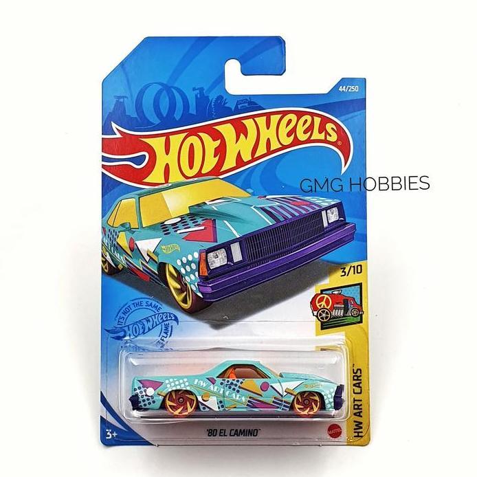 New  J 2021 '80 EL CAMINO HW ART CARS HOTWHEELS HOT WHEELS DIECAST MOBIL