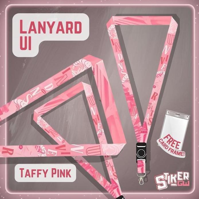 Lanyard UI dan Frame | Universitas Indonesia | Taffy Pink | Maya Blue | Amber Forest | Lanyard Makar