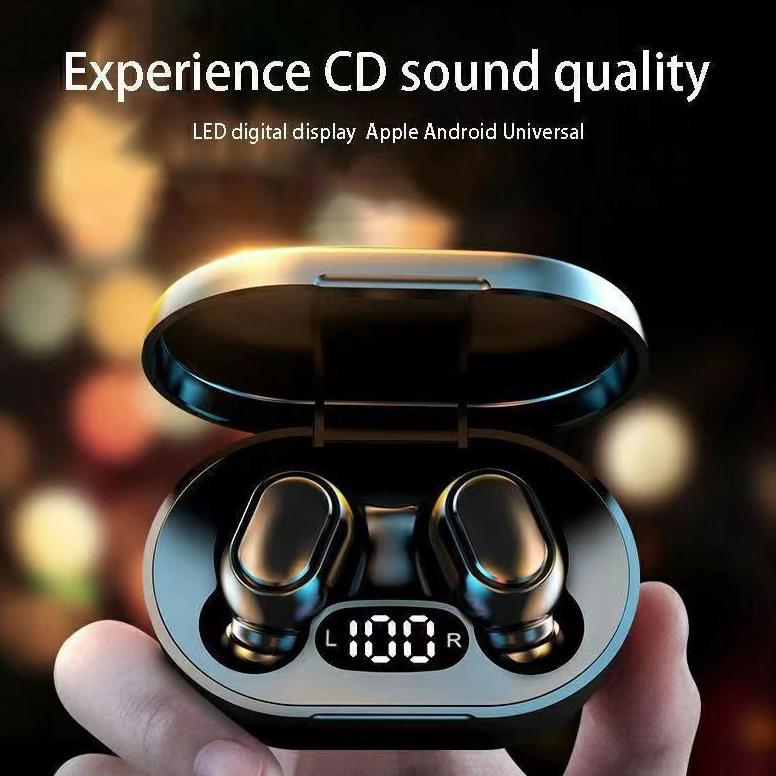 BESTPROMO Jovitech TWS Earphone Bluetooth Wireless Earbuds Digital Click Button LED Display Waterpro