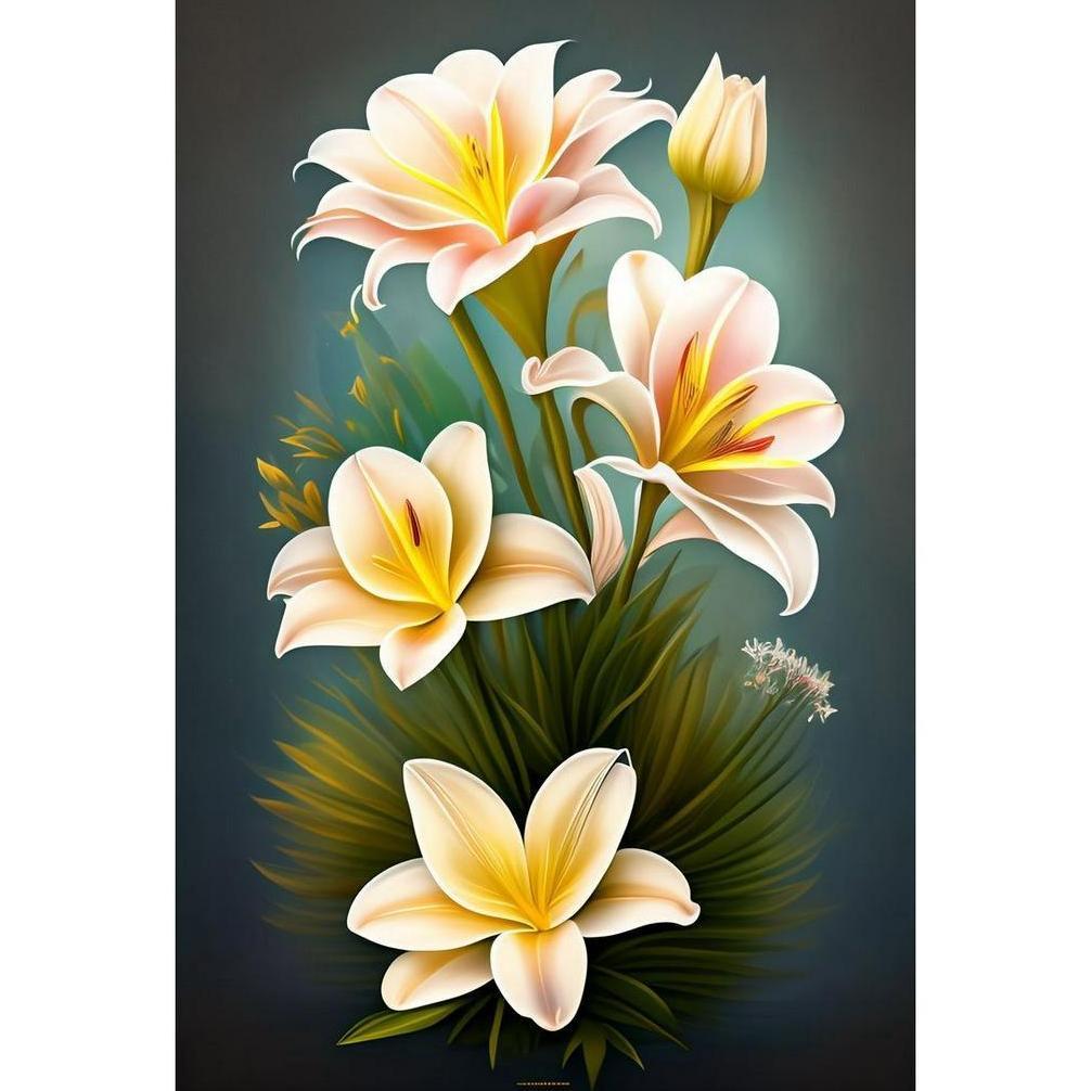 Grosir Hiasan Dinding Bunga Realistik Aesthetic (20X30) Wall Decor Pajangan Dinding Daun Poster Bung