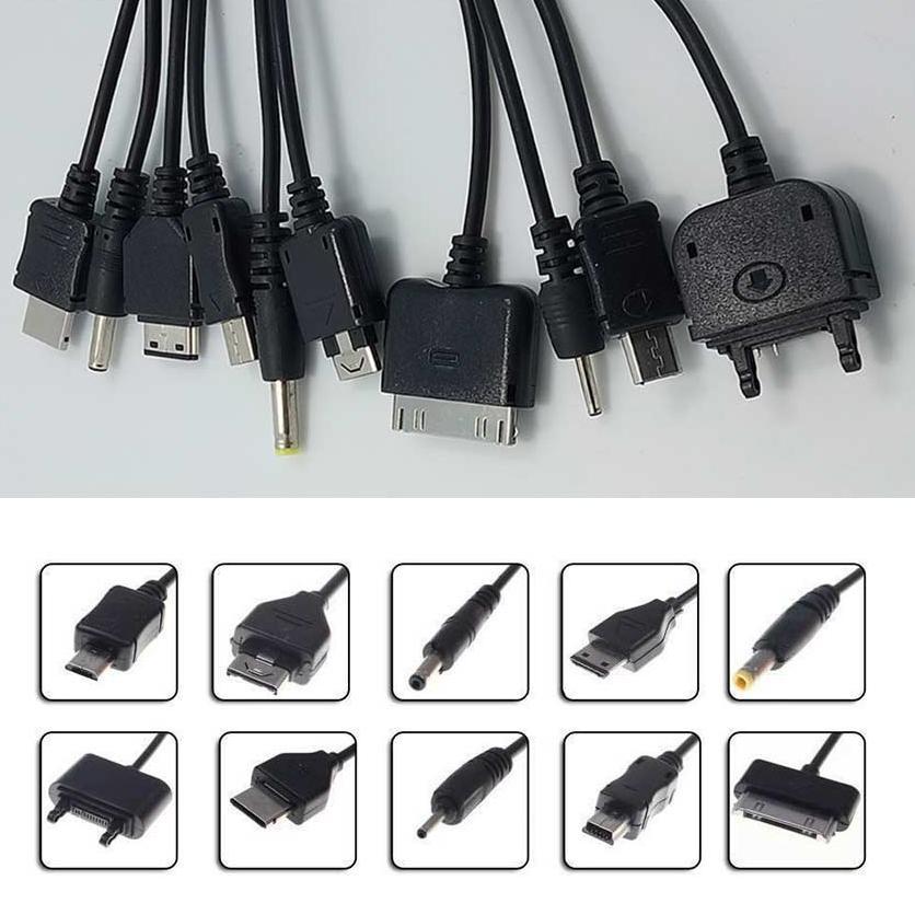 TERBARU 10 in 1 Kabel Data Cumi USB / Kabel Charger Cumi Multifungsi USB 10in1 1Meter
