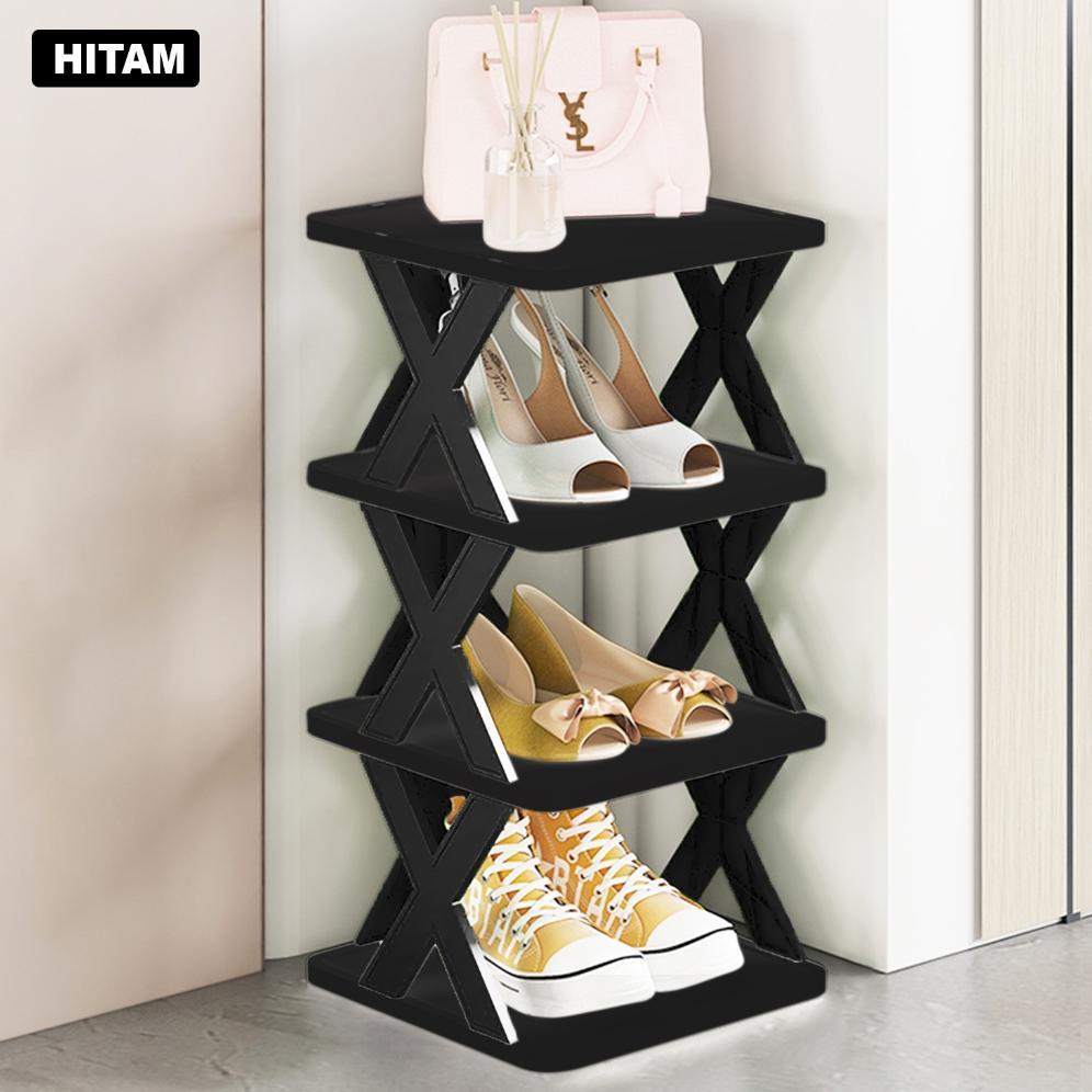 Promo Rak Sepatu Zigzag Plastik Tempat Sandal Sepatu Rak Lipat Serbaguna Multifungsi Terbaru