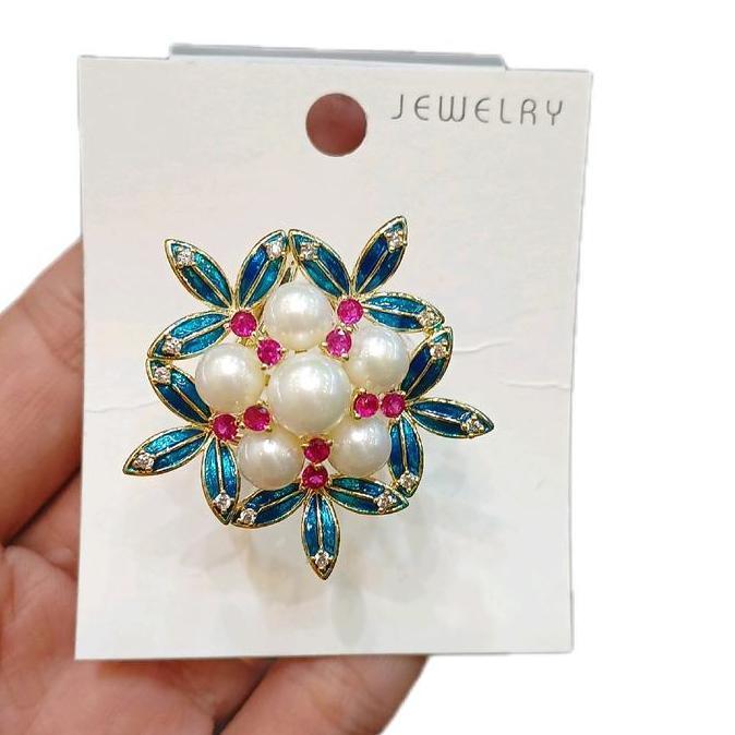 ring hijab bunga/ring hijab premium