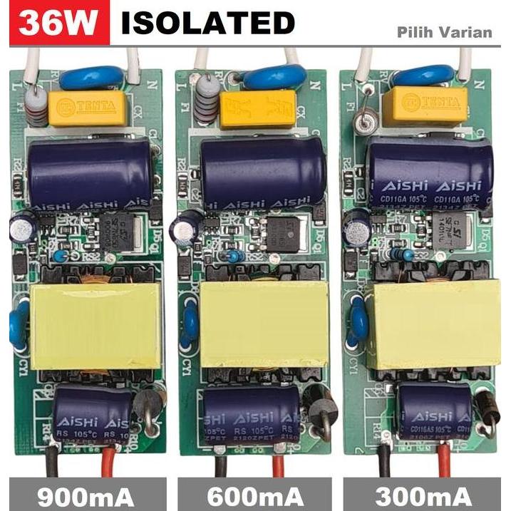 Leggero- Led Driver Hpl 36W Isolated 300Ma- 600Ma- 900Ma Akuarium Aquascape Pju