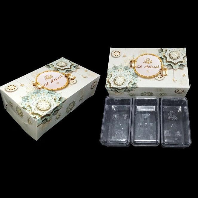 ( 10PCS ) DUS TOPLES 350GR ISI 3 LEBARAN BOX TOPLES KUE KERING HAMPERS PARCEL IDUL FITRI EID MUBARAK