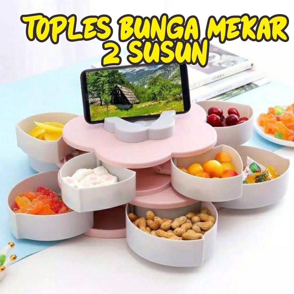 TOPLES PUTAR BUNGA MEKAR  2 TINGKAT TOPLES LEBARAN BUNGA