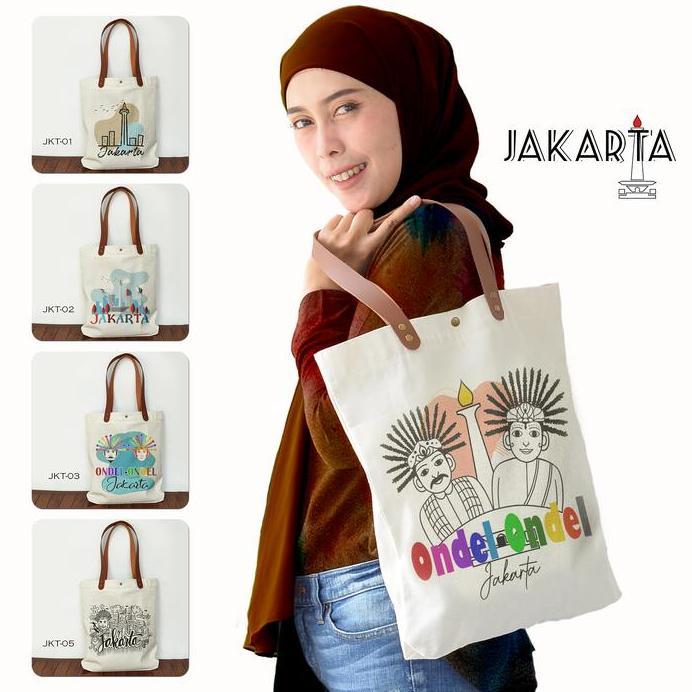 Totebag oleh oleh Jakarta Tas Souvenir Jakarta murah