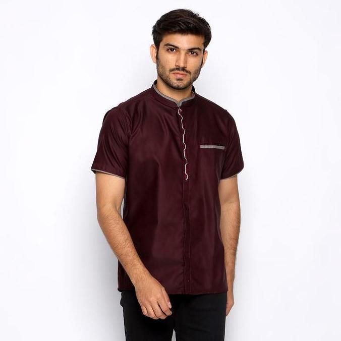 NEW CASELLA BAJU KOKO PRIA LENGAN PENDEK | BAJU KOKO NASSER EMBROIDERY MUSLIM DEWASA ORI