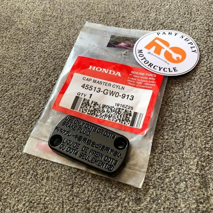 Caver Tutup Master Minyak Oli Rem depan Cap,Master Honda BeAT Vario Ori Ahm 45513GW0911 45513GW0913 