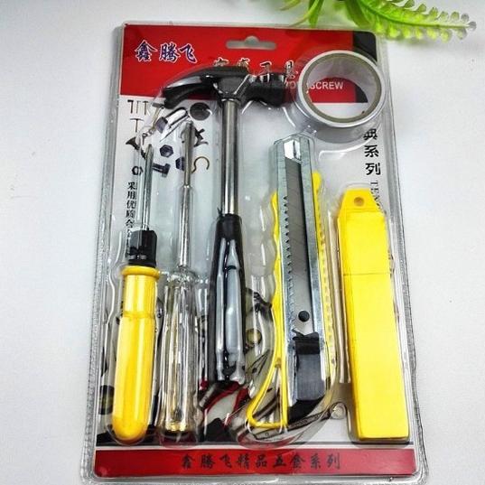 Premium Tool Set Tool Kit Set Perkakas Tukang 6 Pcs Set Alat Perkakas Palu