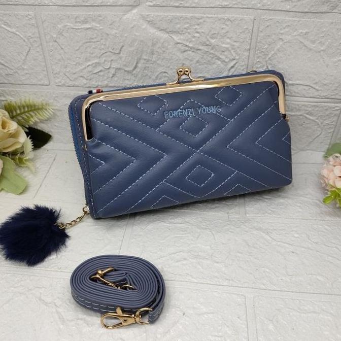Tas dompet hp behel wanita selempang import forever love kekinian 2022 Uang murah