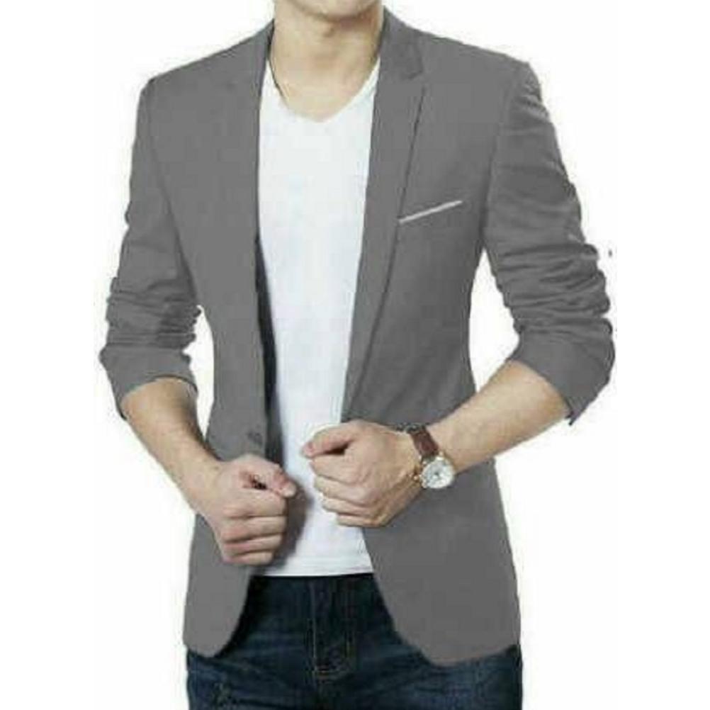 original blazer zaraman bahan katun strech ada ukuran l xl xxl jas pria pakaian pria blazer hugo bla