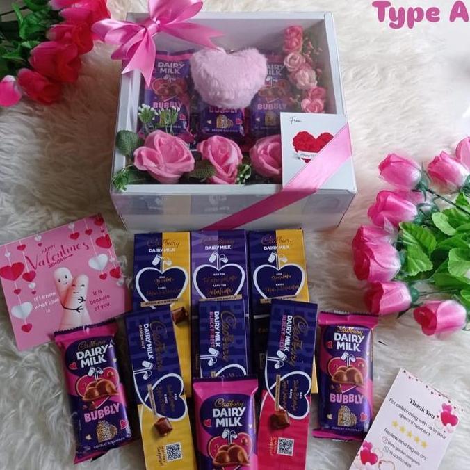Kado Valentine Cokelat / Hampers Cokelat Cadbury Dairy Milk / Kado Ulang Tahun / Anniversary