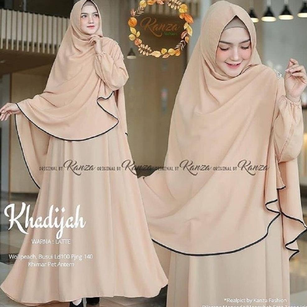murah terbaru khadijah syari set hijab m l xl xxl 3xl gamis syar'i set hijab terbaru 2026 baju penga