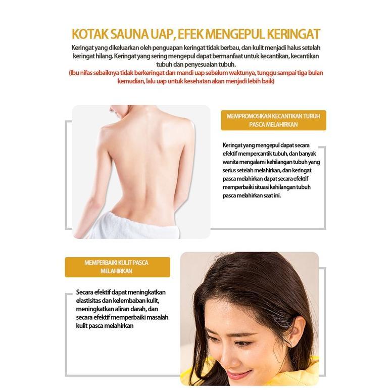 NEW JF Kotak sauna / Portable Steam Sauna Alat Pelangsing Tubuh / Alat Spa /Alat Mandi Uap -JF CABAN