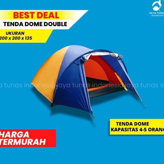 Tenda Dome Double Layer 4 Orang Camping Hyu [Bisa Cod]