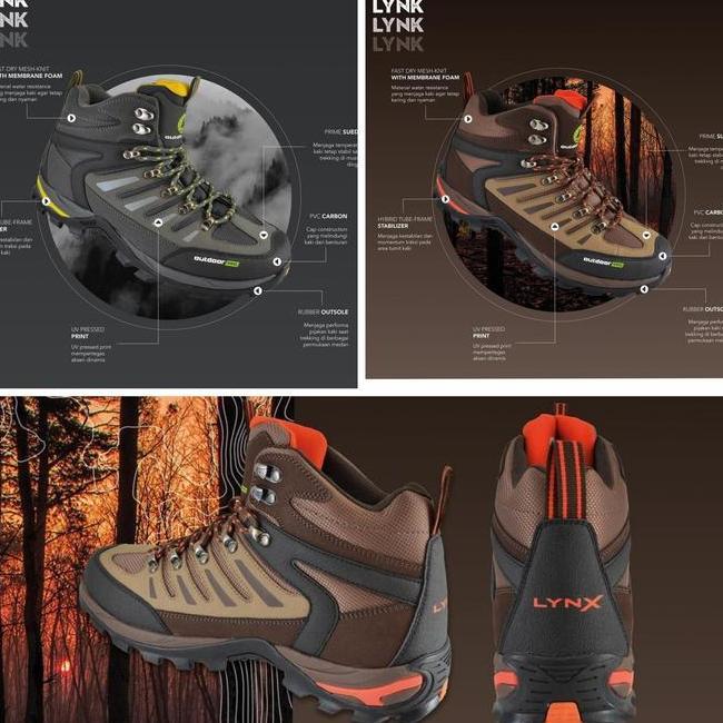 Sepatu Gunung Sepatu Trekking Outdoor Pro Lynx Original Not Consina